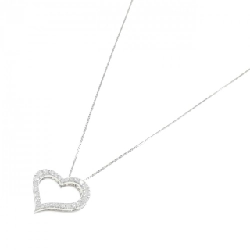 K18WG Dây chuyền kim cương hình trái tim 0.50CT - Hàng hiệu Chính hãng 860561