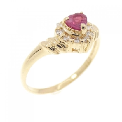 Nhẫn ruby K18YG hình trái tim