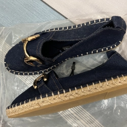 Giày đế cói zara size 38 màu xanh đen chính hãng  277378