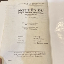 NGUYỄN DU, CUỘC ĐỜI VÀ TÁC PHẨM BẢN BÌA CỨNG, XUẤT BẢN NĂM 2001 500305