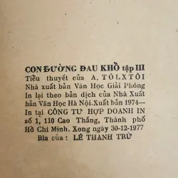 Trọn bộ 3q VH kinh điển CON ĐƯỜNG ĐAU KHỔ của Aleksey N. Tolstoy (in 1977, 1717 trang) 757942