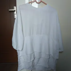 Áo dáng xòe baby doll màu trắng freesize 974019