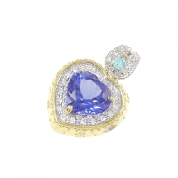 K18YG/K18WG Đá Tanzanite Mặt Dây Chuyền 3.15CT - Hàng hiệu Chính hãng