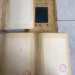 xuân thu tam truyện (kinh xuân thu-Khổng Tử) 4 cuốn (1-4; thiếu tập 5). xb trước 1975 522348
