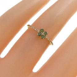 Nhẫn kim cương hoa K18YG 0.17CT 665426