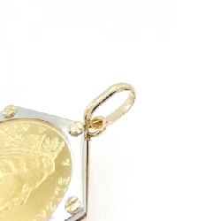 K18YG/PT(khung) Mặt dây chuyền đồng tiền - Hàng hiệu Chính hãng 862316