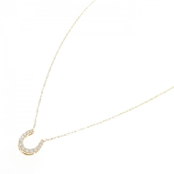 K18YG Móng ngựa Kim cương Dây chuyền 0.20CT - Hàng hiệu Chính hãng 858853
