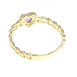 Nhẫn Amethyst K18YG hình trái tim 670700