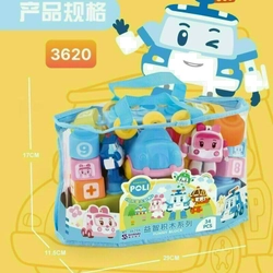 Đồ chơi túi xếp hình Robocar Poli 34 chi tiết giao màu ngẫu nhiên 3620 301936