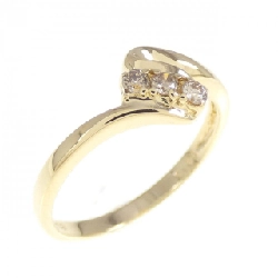 Nhẫn kim cương K18YG 0.10CT