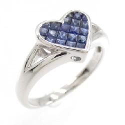 Nhẫn Sapphire hình trái tim K18WG