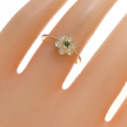 Nhẫn Emerald Hoa K18YG - Hàng hiệu Chính hãng 850801