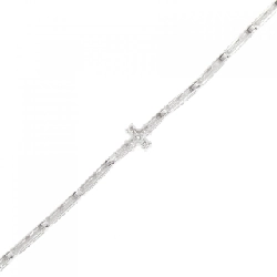 K18WG Vòng tay kim cương 0.10CT - Hàng hiệu Chính hãng 874289