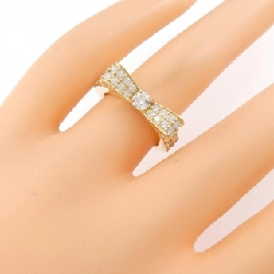 Nhẫn kim cương K18YG hình ruy băng 0.218CT 673650