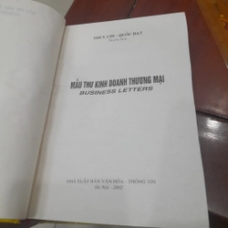 BUSINESS LETTERS - Mẫu thư kinh doanh thương mại (song ngữ) 457484