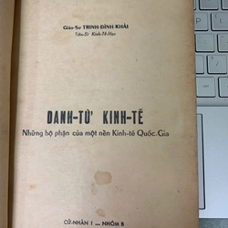 DANH TỪ KINH TẾ - Trịnh Đình Khải 210910