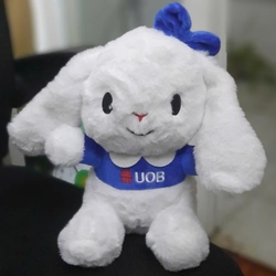 Gấu bông trắng siêu dễ thương, quà tặng sinh nhật đáng yêu