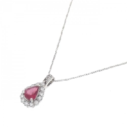 Dây chuyền ruby PT900/PT850 0.54CT - Hàng hiệu Chính hãng 860815