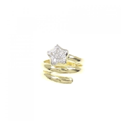 Nhẫn hồng ngọc kim cương K18YG/PT900 670732