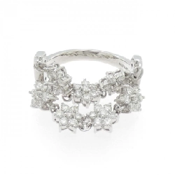 Nhẫn kim cương hoa K18WG - Hàng hiệu Authentic