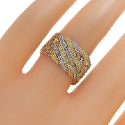 Nhẫn K18YG/PT900 - Hàng hiệu Authentic 852589