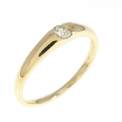 Nhẫn kim cương K18YG 0.12CT