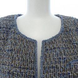 【Mã giảm giá】【Cổ điển】Áo khoác không cổ Chanel CHANEL 636861