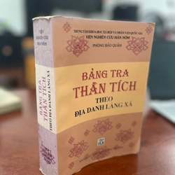 Bảng tra thần tích theo địa danh làng xã