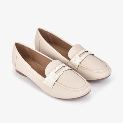 GIÀY MỌI ZUCIA HỌA TIẾT QUAI DẬP Ô VUÔNG cao 3cm màu kem size 37 new fullbox 188851