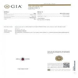 Nhẫn Ruby PT900 không nung 0.31CT xuất xứ Mozambique - Hàng hiệu Chính hãng 852938