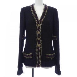 【Khuyến mãi】Áo khoác không cổ CHANEL