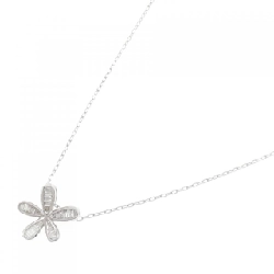 K18WG Hoa Đá Kim Cương Dây Chuyền 0.20CT - Hàng hiệu Chính hãng 860284