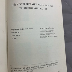 Tiếp xúc bí mật việt nam hoa kỳ trước hội nghị pari. 999 443686