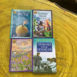 Combo HUỆ TÍM - TIẾNG GỌI CỦA HOANG DÃ - HOÀNG TỬ BÉ - ROBINSON CRUSOE 
