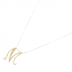 K18YG Chữ cái M Dây chuyền kim cương 0.01CT - Hàng hiệu Chính hãng 856918