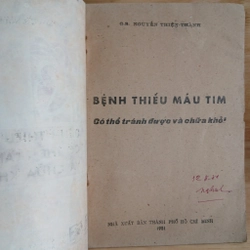 Bệnh Thiếu Máu Tim Có Thể Tránh Được Và Chữa Khỏi (Xb 1981) - Gs. Nguyễn Thiện Thành 455898