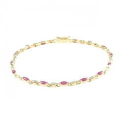 Bộ vòng tay Ruby 750YG/750WG 1.70CT - Hàng hiệu Chính hãng 869935