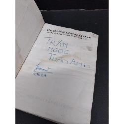 Thị trường chứng khoán mới 60% ẩm ố vàng có ký tên trang đầu 2005 HCM2809 Nguyễn Anh Dũng - Tạ Văn Hùng KINH TẾ - TÀI CHÍNH - CHỨNG KHOÁN 917333