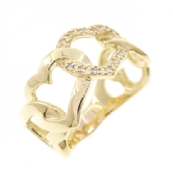 Nhẫn kim cương hình trái tim K18YG