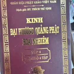 SÁCH KINH ĐẠI PHƯƠNG QUẢNG PHẬT HOA NGHIÊM - BỘ 4 QUYỂN BÌA CỨNG 400K