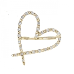 Nhẫn kim cương hình trái tim K14YG 0.20CT - Hàng hiệu Chính hãng 848988