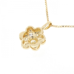 K18YG Hoa Vàng Kim Cương Dây Chuyền 0.30CT - Hàng hiệu Chính hãng 858939