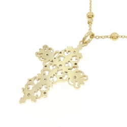 K18YG Dây chuyền kim cương hình chữ thập - Hàng hiệu Authentic 863041