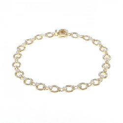 K18YG Vòng tay kim cương 1.00CT - Hàng hiệu Authentic 878928