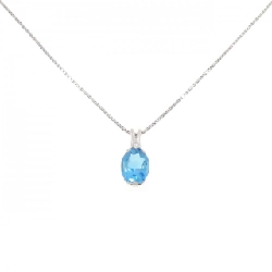 PT Blue Topaz Necklace 3.42CT - Hàng hiệu Authentic