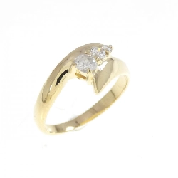 Nhẫn nhẫn ngón út kim cương K18YG 0.14CT - Hàng hiệu Authentic