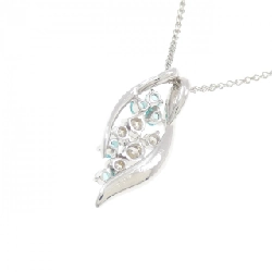 K18WG/PT850 Paraiba Tourmaline Necklace 0.23CT - Hàng hiệu Authentic 862096