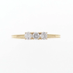 【Remake】Nhẫn kim cương K18YG 0.15CT 673538