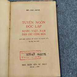 TUYÊN NGÔN ĐỘC LẬP NƯỚC VIỆT NAM DÂN CHỦ CỘNG HÒA 549081