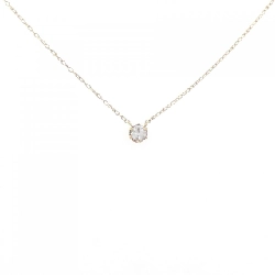 K18YG Solitaire Diamond Necklace 0.10CT - Hàng hiệu Authentic